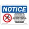 Signmission OSHA Notice Sign, 7" Height, Rigid Plastic, For Safety Of Your Children Sign With Symbol, Landscape OS-NS-P-710-L-12871 - alternate 1